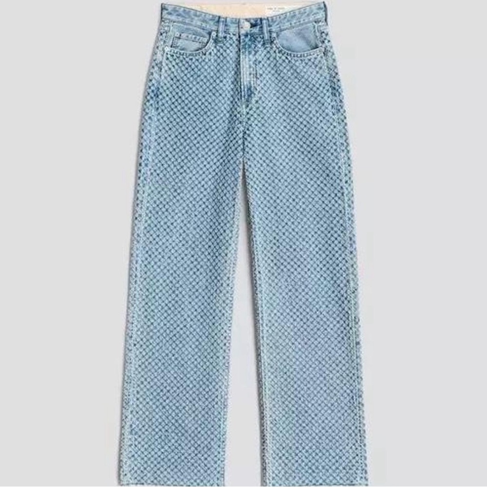 Rag & Bone (rag and bone) Logan wide leg jeans indigo tweed